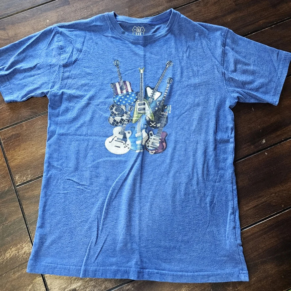 WES AND WILLY | Boys blue tshirt XL 18/20 - Picture 1 of 3